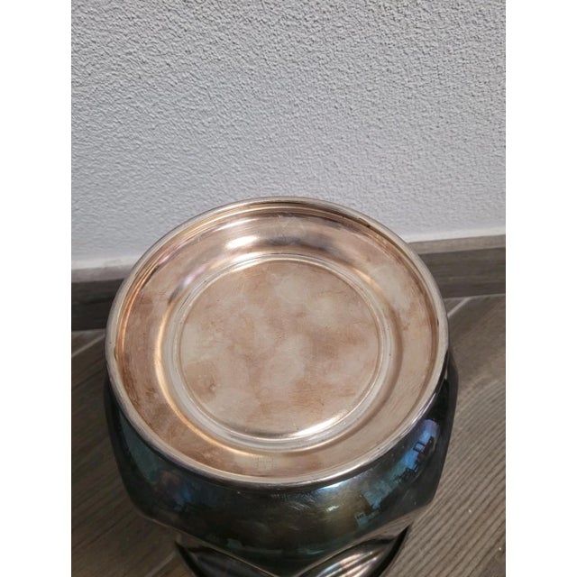 Silver Plated Metal Ice Bucket For Sale - Image 6 of 8