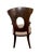 Vintage Henredon Barbara Barry Attributed Mahogany Armchair With Houndstooth Upholstery For Sale - Image 6 of 7