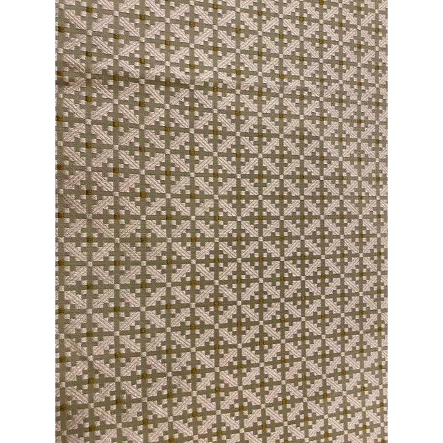 Traver's "Preston" Designer Woven Fabric in Celery - 7 Yards For Sale In West Palm - Image 6 of 6