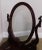 Victorian Style Solid Mahogany Shaving Mirror For Sale - Image 12 of 13