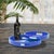 Saint Tropez Round Tray Set of 2 - Classic Navy For Sale - Image 9 of 10