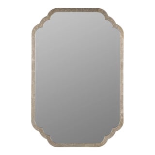 Carol Wall Mirror, Silver Leaf For Sale