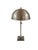 Vintage Nickle Plated Adjustable Table Lamp with Hardwired Integral Helmet Shade For Sale - Image 12 of 17