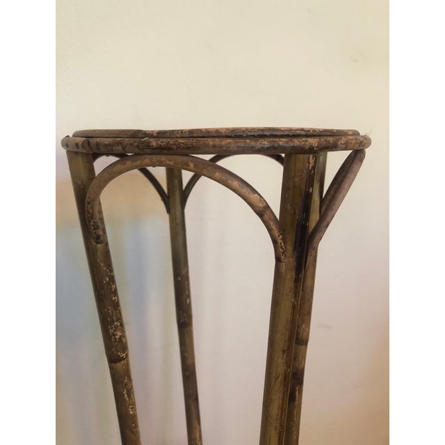 English Tall Two Tier Bamboo Plant Stand For Sale - Image 4 of 12
