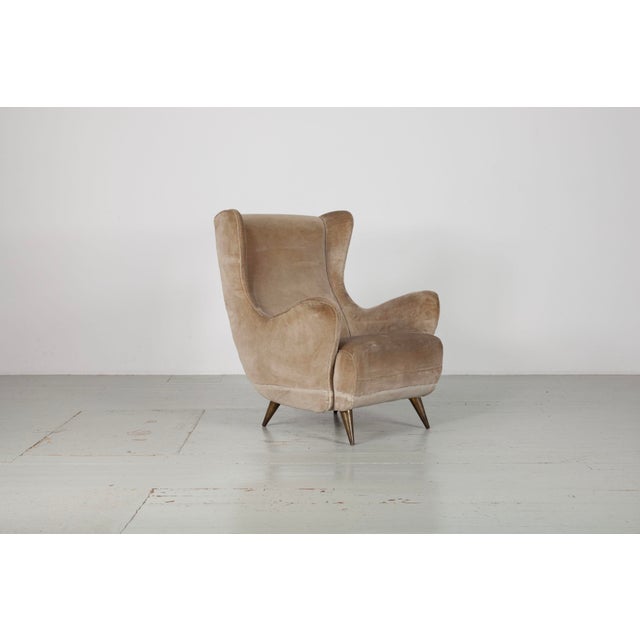 Italian Wingback Chairs from Isa Bergamo, 1950s, Set of 2 For Sale - Image 6 of 18