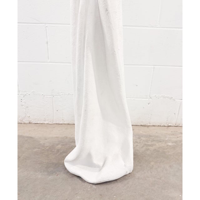 Mid-Century Modern Vintage John Dickinson Style Draped Plaster Floor Lamp For Sale - Image 3 of 9