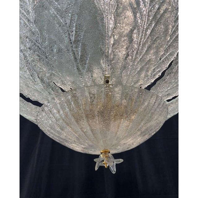 Mid-Century Modern Vintage Pendant Light by Ercole Barovier for Barovier & Toso, 1970s For Sale - Image 3 of 11