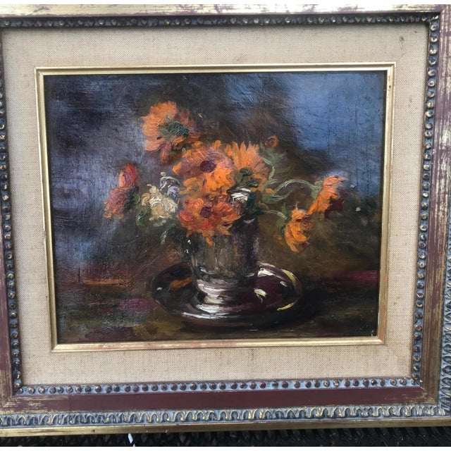 A charming French impressionist painting by Auguste Boulard Jr (1852-1927) Oil on linen canvas in a gilt wood frame titled...