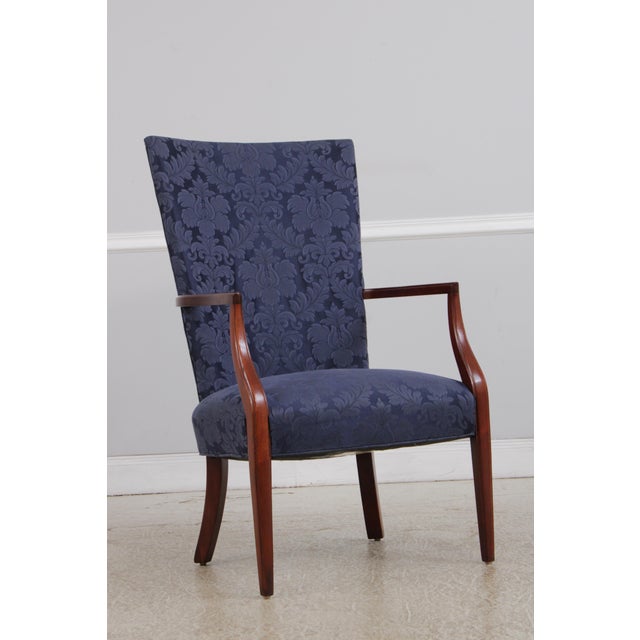 Hickory Chair Furniture Company Hickory Chair Federal Style High Back Lolling Chair For Sale - Image 4 of 18