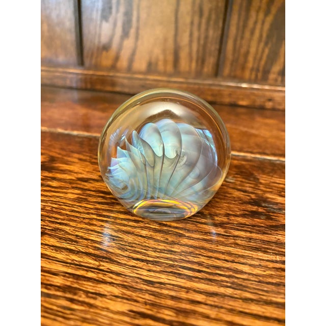 Late 20th Century Handmade Studio Art Glass Paperweights & Object Set — Set of 3 For Sale - Image 5 of 6