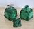 French 1935 Boho Chic Czech Schlevogt Ingrid Malachite Glass Scent Perfume Bottles, Set of 2 For Sale - Image 3 of 12