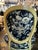 Ink Blue Pair of Vintage French Louis XVI Style Painted Fauteuil Armchairs For Sale - Image 8 of 13