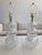 Murano Glass Clear Modern Style with Bubbles in the Glass and a Triple Sphere Shape. Amazing hand blown glass lamps with...