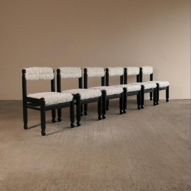 Fluffy Dining Chairs, 1980s, Set of 6 For Sale - Image 17 of 17
