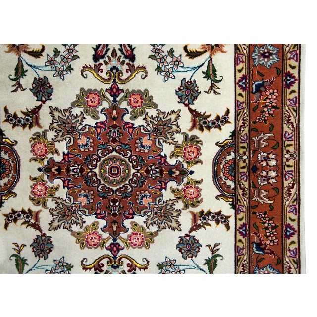 Vintage Persian Tabriz Rug For Sale - Image 10 of 16