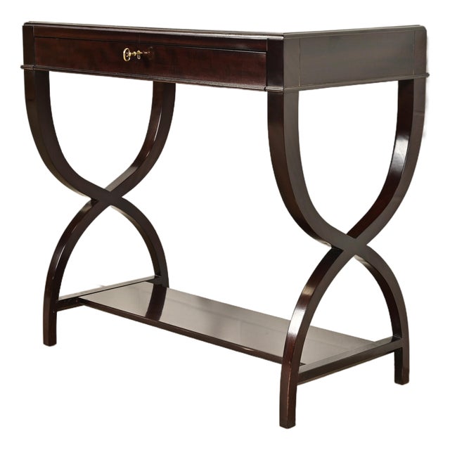 Councill Modern Regency Dark Mahogany Writing Desk or Console Table For Sale