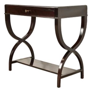 Councill Modern Regency Dark Mahogany Writing Desk or Console Table