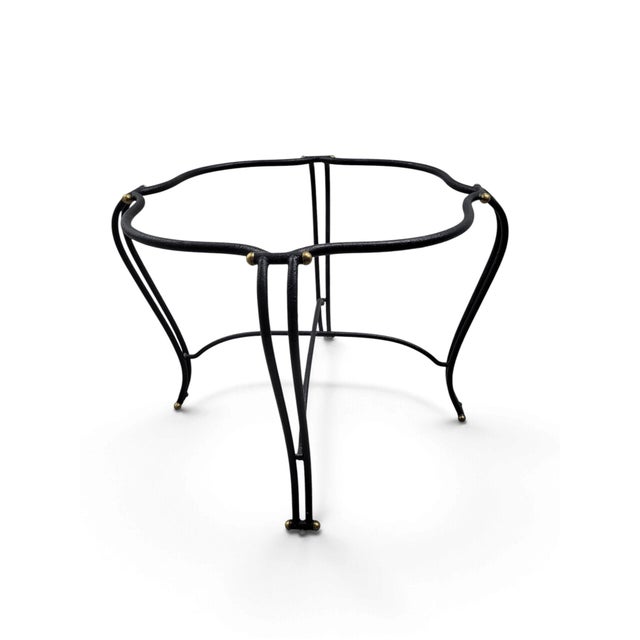 Late 20th Century French Bistro Style Wrought Iron & Maze-Woven Rattan Dining Suite, 5 Pc Set For Sale - Image 15 of 18
