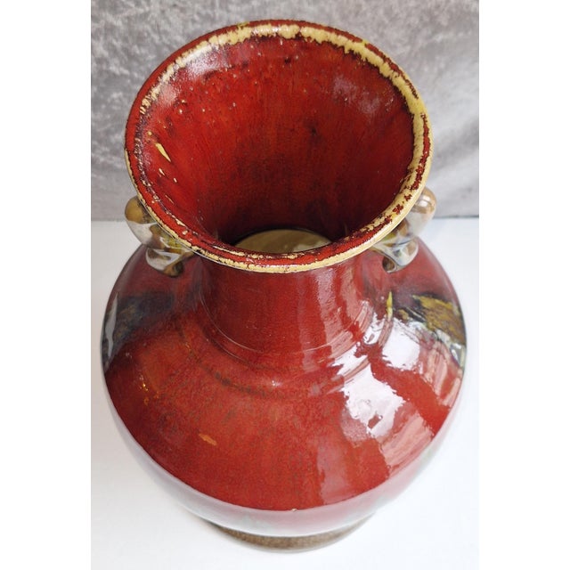 Vintage German Ceramic Vase, 1970s For Sale - Image 3 of 5