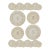 Italian Manhu Basket Felice Plates, 20 Pcs For Sale