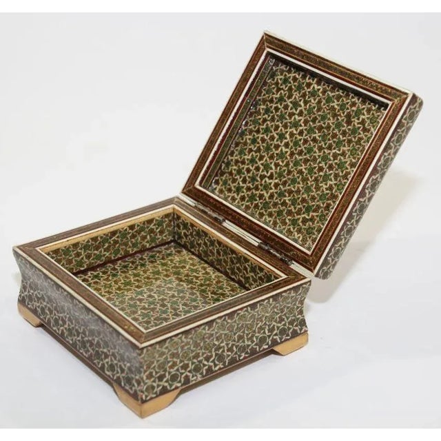 Mid 20th Century Middle Eastern Micro Mosaic Handcrafted Box For Sale - Image 11 of 13