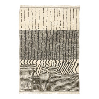 Hand-Knotted Wool Rug by Azele Studio For Sale