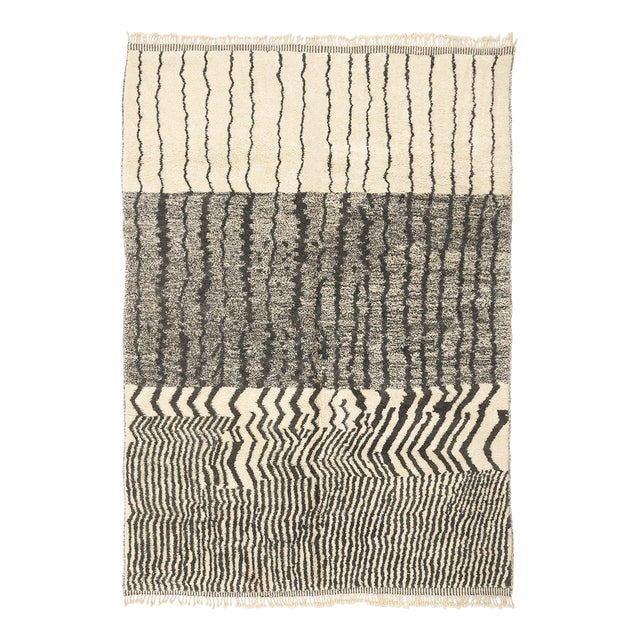 Hand-Knotted Wool Rug by Azele Studio For Sale