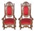Late 19th Century Pair of Italian Carved Walnut Chairs For Sale