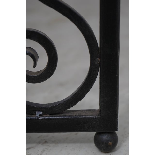 Maitland Smith Wrought Iron & Bronze Room Divider Screen For Sale - Image 11 of 14