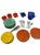 1930s J. Pressman & Co. Vintage Molded Depression Glass Children’s Toy Tea & Dinnerware Set - Set of 38 For Sale