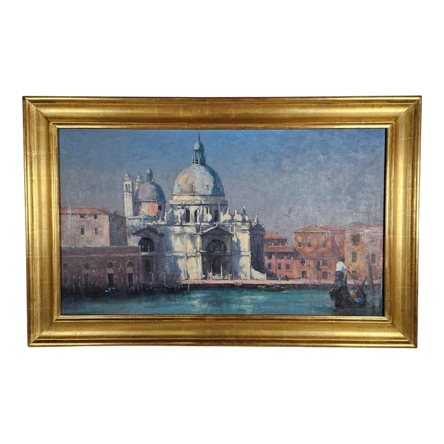 "In All Its Glory, Santa Maria Della Salute" Oil Painting, by Kasey Sealy Framed For Sale