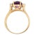 10KYW Vintage Amethyst(2.40) & Diamond(0.08) Ring, size 7.25 For Sale - Image 4 of 5