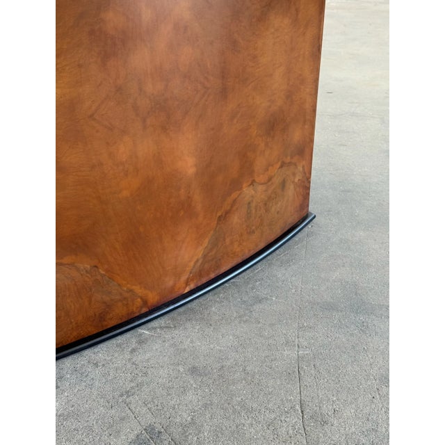 Wood 1990s Art Deco Style Dining Table For Sale - Image 7 of 12