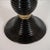 Modernist Handblown Black Murano With 24-Karat Gold Banding Table Lamps - a Pair For Sale - Image 4 of 6