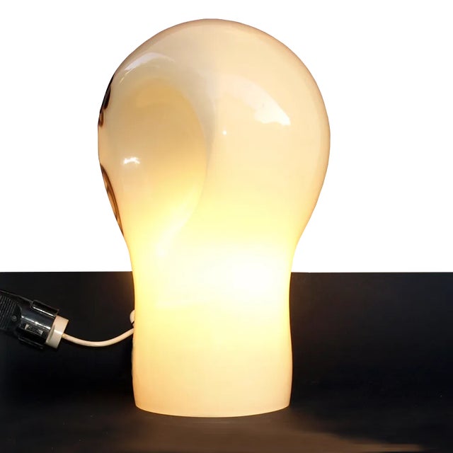 Postmodern Glass Table Lamp by Toni Zuccheri for La Murrina, 1970s For Sale - Image 3 of 14