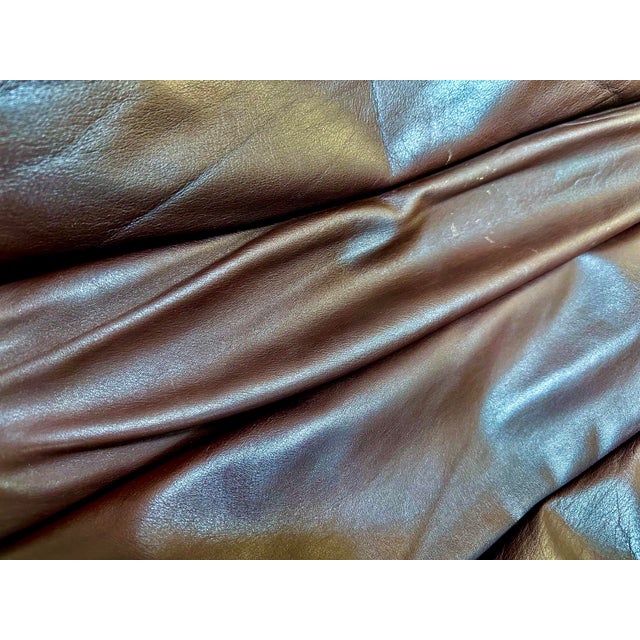 Brutalist Model Focus Leather Lounge Chairs with Plywood Frames from Bramin Møbler, Denmark, 1970s, Set of 2 For Sale - Image 15 of 18