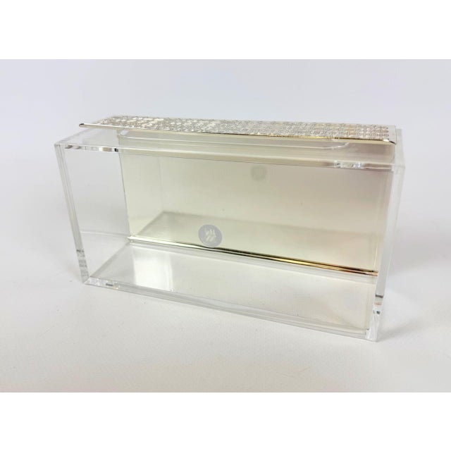 Postmodern Silver Plated and Acrylic Glass Vanity Box from WMF, 1980s For Sale - Image 4 of 12