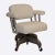 White Vintage DoMore Office Swivel Chair Upholstered in White Faux Shearling For Sale - Image 8 of 8