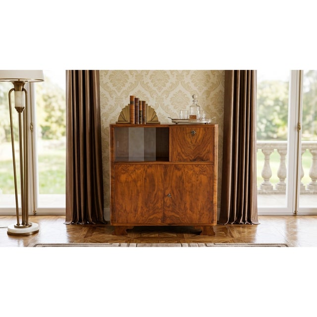 Art Deco Chest of Drawers, Poland, 1940s For Sale - Image 10 of 10