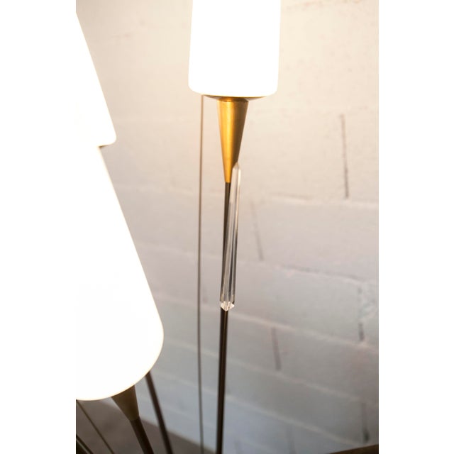 Vintage Reed Floor Lamp in Opaline by René Mathieu, 1950 For Sale - Image 16 of 18