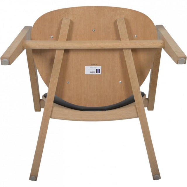 GE460 Butterfly Chair in Oak and Black Leather by Hans Wegner, 2015 For Sale - Image 16 of 18