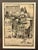 1909 Antique SALZBURG Aquatint Etching by LUIGI KASIMIR (1881-1962) Signed in Pencil Aprox. dimensions: Frame: 10"H x 7"W...