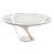 Roche Bobois Round Glass & Steel Dining Table For Sale