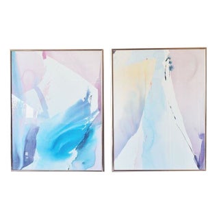 Vintage Framed Water Color Prints - A Pair For Sale