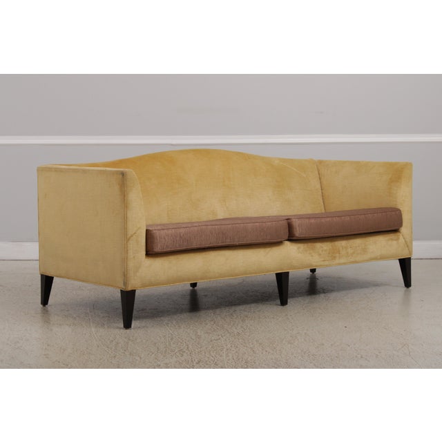Modern Baker Barbara Barry Velvet Modern Design Sofa For Sale - Image 3 of 15