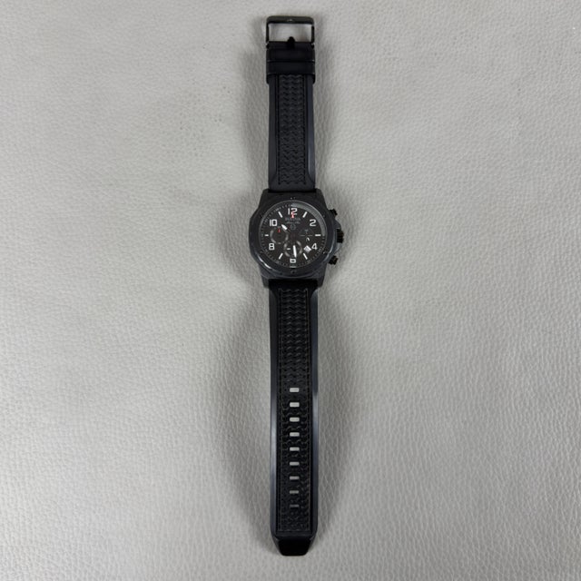 Black Chronograph Bulova Wristwatch 98B2 Rubber Strap from Marine Star, 2010s For Sale - Image 4 of 11