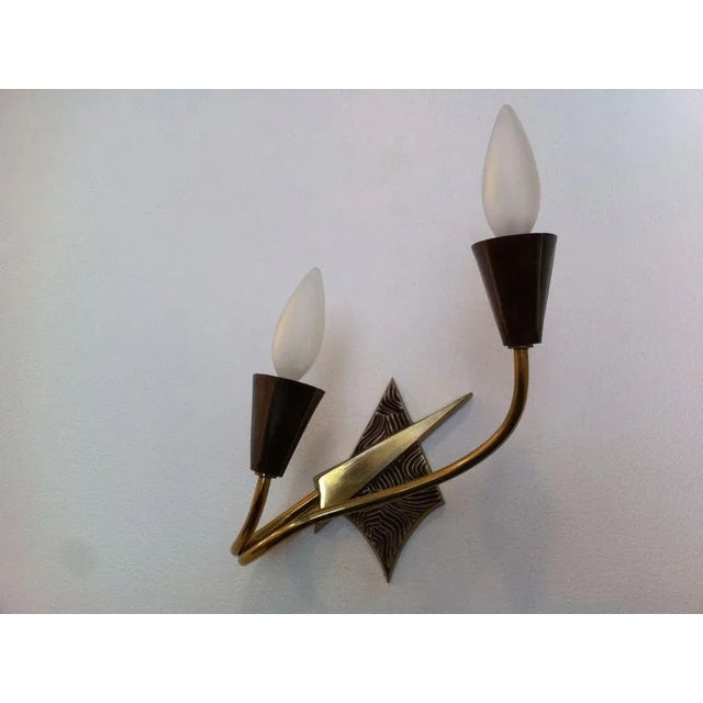 Pair of French 1970s Appliques or Sconces For Sale - Image 4 of 11
