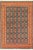 Shabby Chic 1990's Pak-Persian Teal/Orange Wool Rug - 6'3'' X 9'3'' For Sale - Image 9 of 9