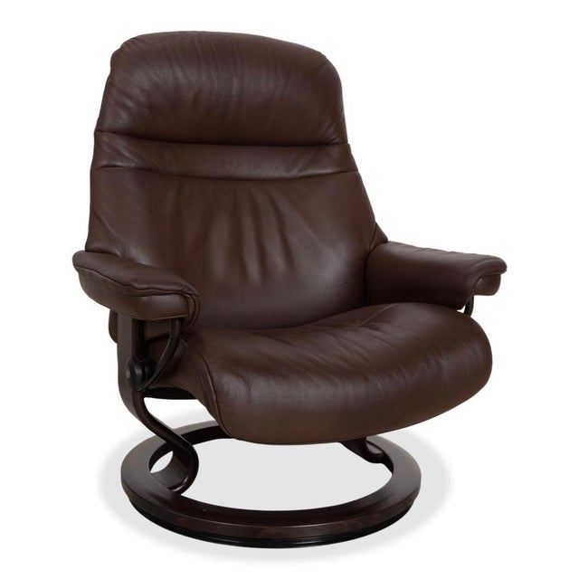 Sunrise Leather Recliner Chair from Stressless For Sale - Image 17 of 17