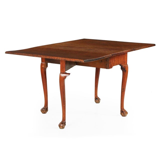 English II Walnut Ball and Claw Foot Drop Leaf Table Chairish